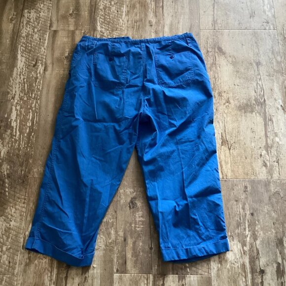 Lauren Ralph Lauren Green Tag High Rise Capri Pants Blue Women’s Size 16 - Picture 6 of 8